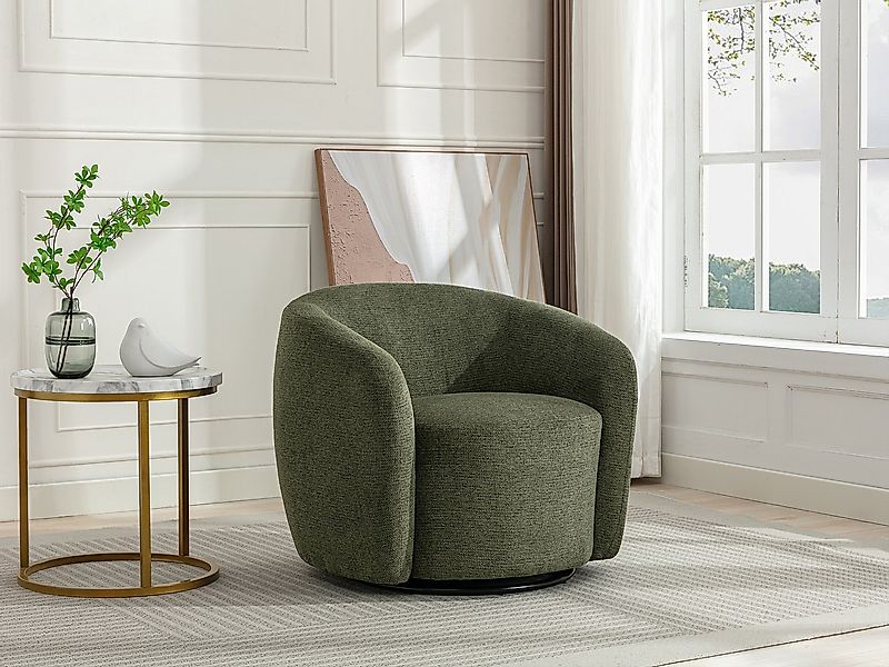 Drehsessel – Kunstfell – Rosa – VEREIDE günstig online kaufen