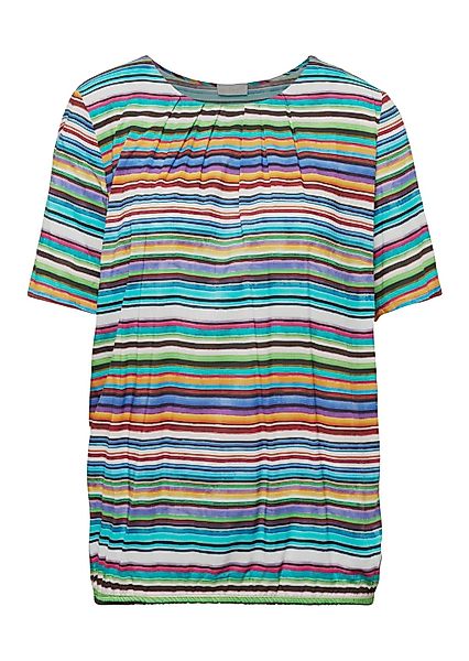 GOLDNER Druckbluse "Kurzgröße Druckbluse mit liebevollen Details" Ohne günstig online kaufen