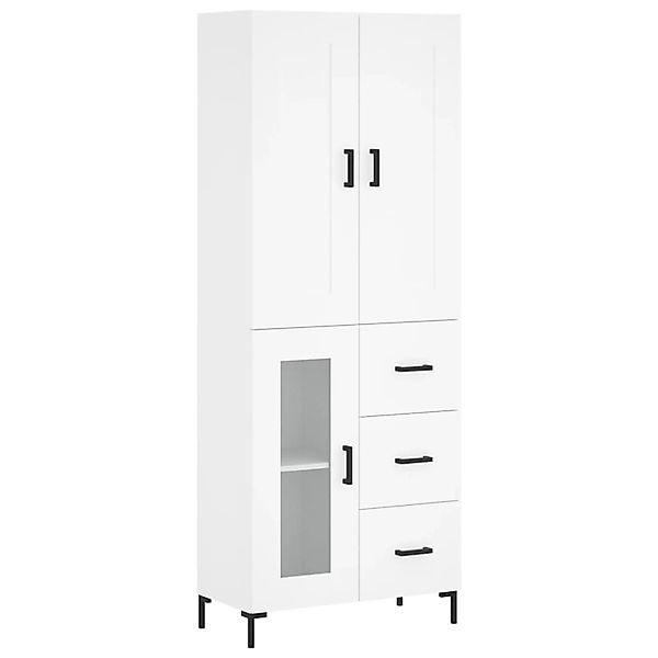vidaXL Highboard Weiß 69,5x34x180 cm Holzwerkstoff 3199937 günstig online kaufen