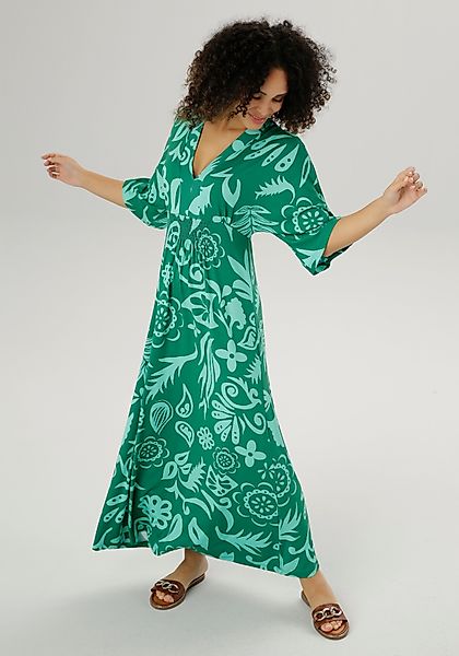 Aniston SELECTED Maxikleid mit weiten, 3/4-langen günstig online kaufen