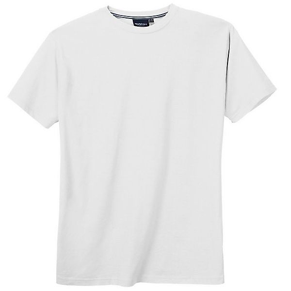 north 56 4 Rundhalsshirt North Latitude T-Shirt weiß Übergröße günstig online kaufen
