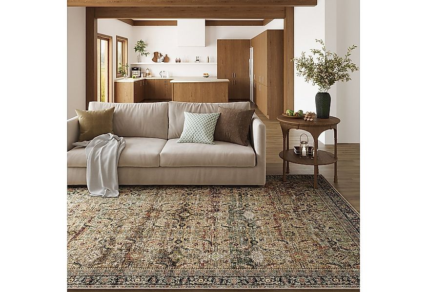 PURECOZY Teppich Wohnzimmerteppich, rutschfester Teppich, Retro-Stil, recht günstig online kaufen