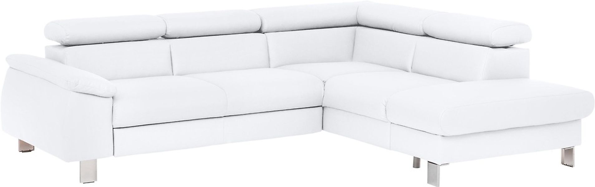COTTA Ecksofa »Komaris L-Form, B: 249 cm« mit Kopfteilverstellung, optional günstig online kaufen