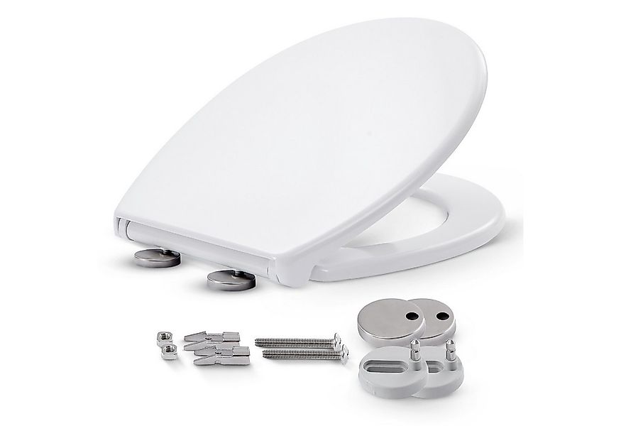 Arebos WC-Sitz Toilettendeckel mit Absenkautomatik Klodeckel Toilettensitz günstig online kaufen