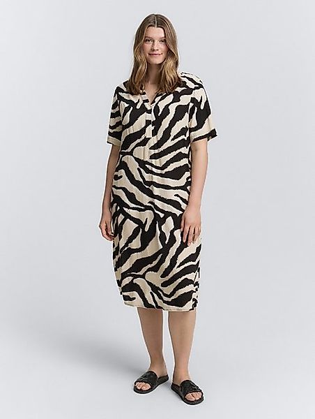 TOM TAILOR PLUS Sommerkleid Plus Size - Midi-Kleid aus Viskose günstig online kaufen