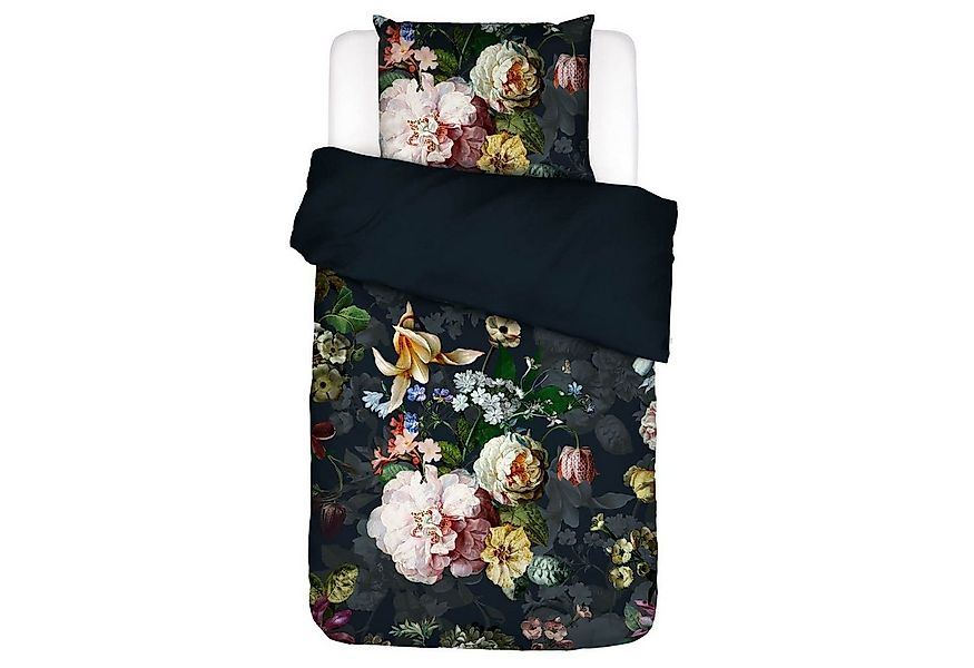 Essenza Bettwäsche Fleurel Indigo Blue, Flanell, 2 teilig, Floral, Flanell günstig online kaufen
