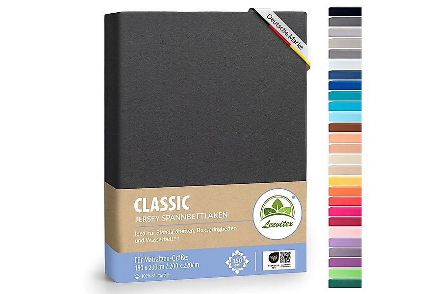 leevitex® Spannbettlaken Spannbettlaken Boxspringbett & Wasserbett Spannbet günstig online kaufen