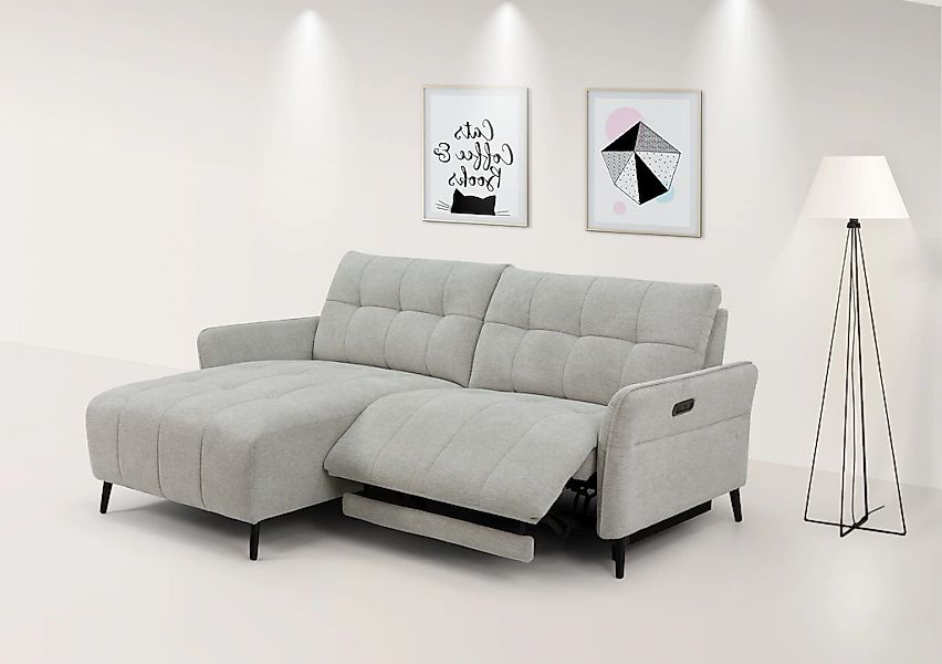 INOSIGN Ecksofa "DENIO 3-Sitzer, L-Form (Breite 209cm), elektr. Relaxfunkti günstig online kaufen