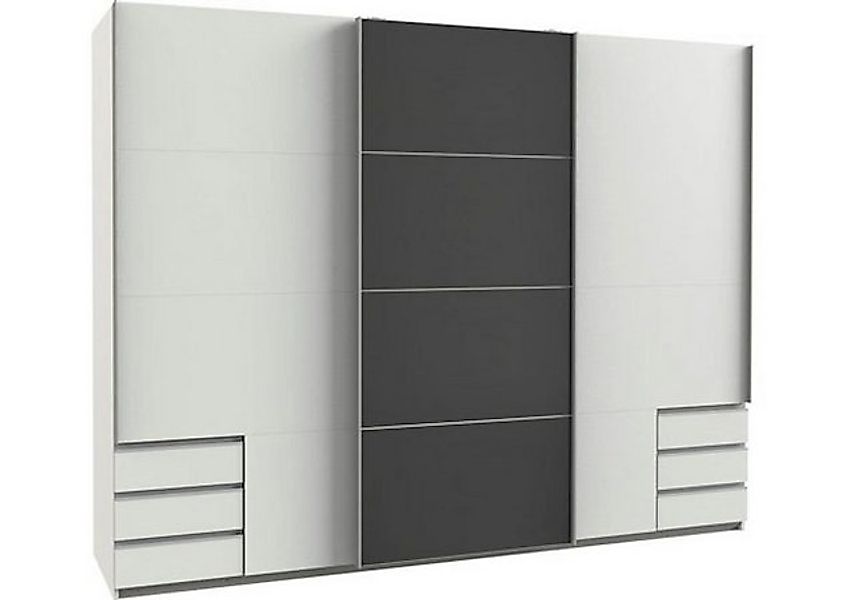 Wimex Schwebetürenschrank Valencia (1-St) 270cm weiß glasgrau günstig online kaufen