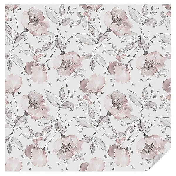 Tulup Buntglasfolie Rosenblätter Fensterfolie Buntglas 100x100 cm Schwarzwe günstig online kaufen