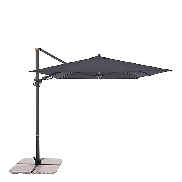 Doppler Ampelschirm 240 cmx 320 cm Anthrazit mit Dreh- & Neigungsfunktion günstig online kaufen