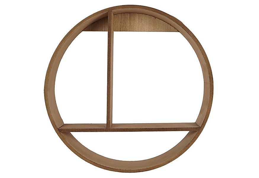 HTI-Living Wandregal Wandregal Ø 37 cm Holz Hellbraun, Stück 1-tlg., rundes günstig online kaufen