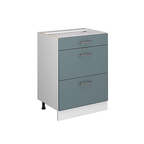 Vicco Schranksystem R-Line, Blau-Grau/Weiß, 60 cm günstig online kaufen