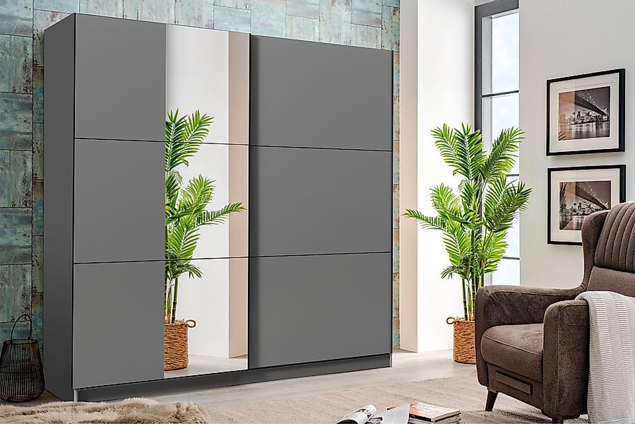 INOSIGN Schwebetürenschrank "Sierra Kleiderschrank mit Spiegel Wäscheschran günstig online kaufen