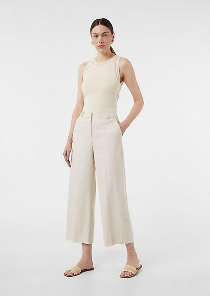 Comma Stoffhose Wide-Leg-Hose aus Leinenmix im Loose Fit günstig online kaufen