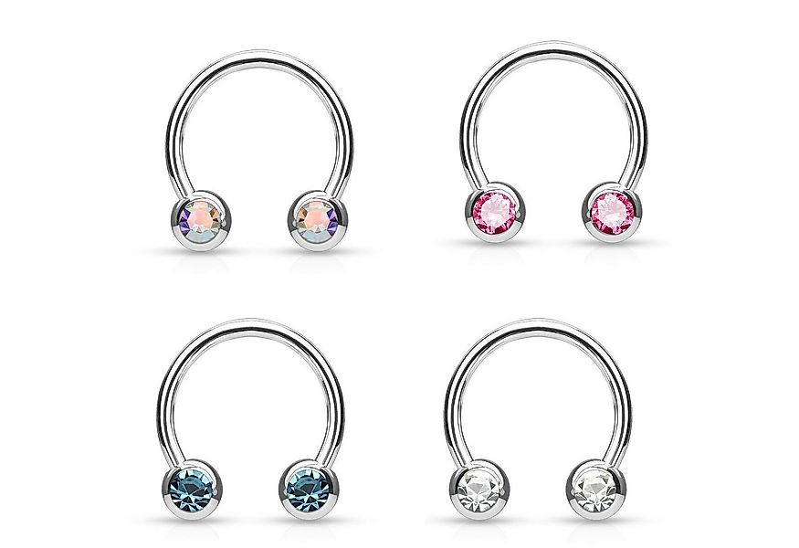 viva-adorno Brustwarzenpiercing Septumpiercing Hufeisen Piercing Ring Front günstig online kaufen