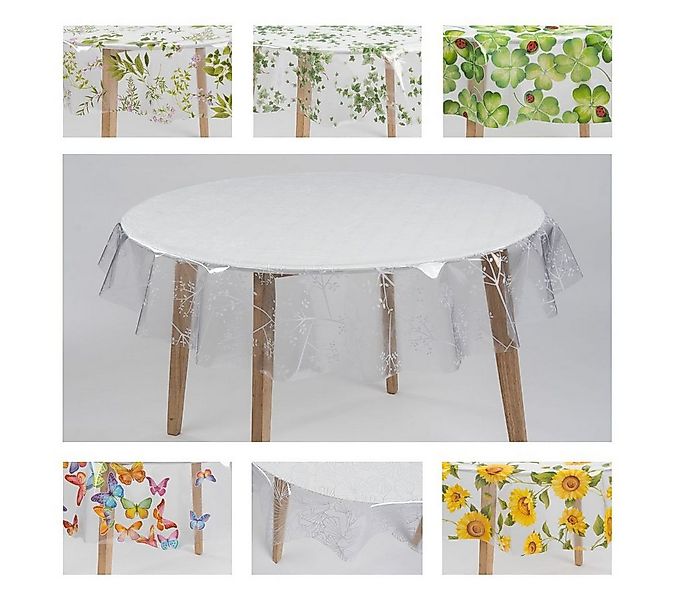 laro Tischdecke Tischdecke rund transparent – PVC, wasserdicht, Ø 140 cm günstig online kaufen