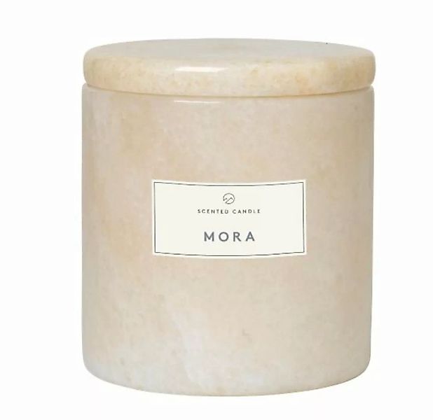 Blomus Duftkerzen FRABLE Marmor Duftkerze Mora moonbeam 7 cm (beige) günstig online kaufen