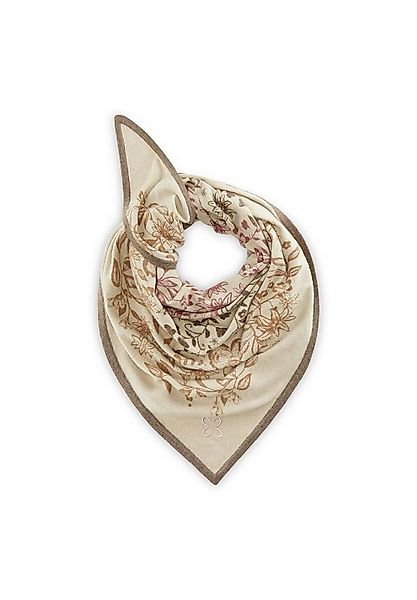Codello Dreieckstuch Codello Dreieckstuch mit handgedrucktem Blumen-Motiv günstig online kaufen