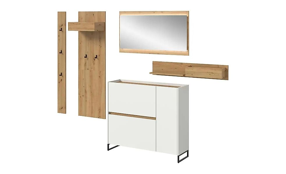 Garderobenkombination   ¦ weiß ¦ Maße (cm): B: 192 H: 236 Garderoben & Klei günstig online kaufen