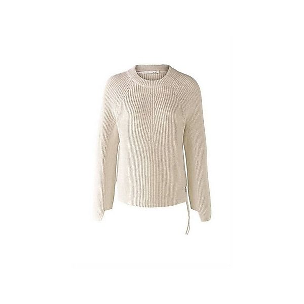 Oui Strickpullover Pullover, offwhite melang günstig online kaufen