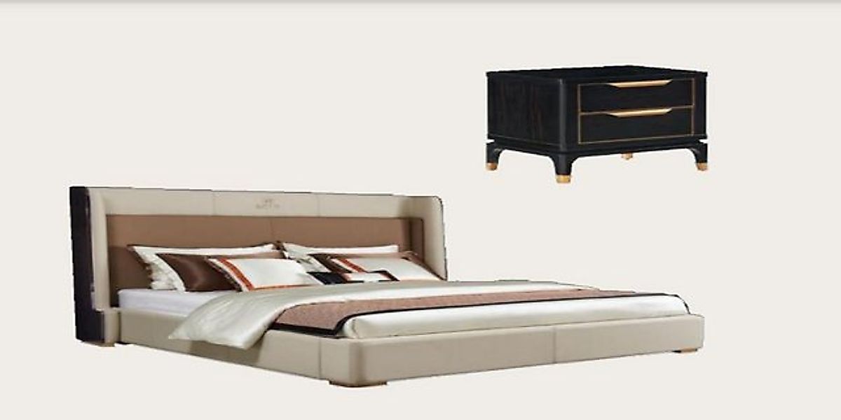 JVmoebel Bett Luxus Hotel Betten Doppel Bett Design Holz Modern Bett 180x20 günstig online kaufen