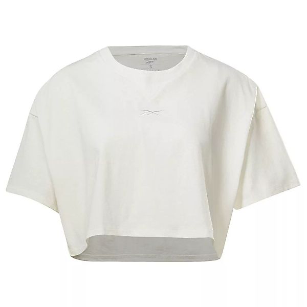 Reebok Studio Cropped Kurzärmeliges T-shirt XL Chalk günstig online kaufen