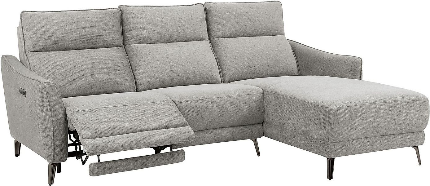 INOSIGN Ecksofa TAYLER 3-Sitzer, L-Form (Breite 239cm), elektr. Relaxfunkti günstig online kaufen