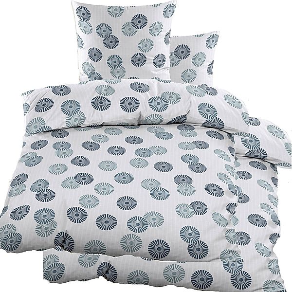 KH-Haushaltshandel Bettwäsche 4-tlg. Seersucker Bettwäsche 2x(135x200 günstig online kaufen