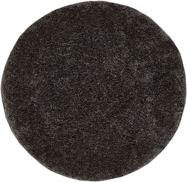 my home Hochflor-Teppich »Lahti«, rund, 45 mm Höhe, Uni Farben, weich & kus günstig online kaufen