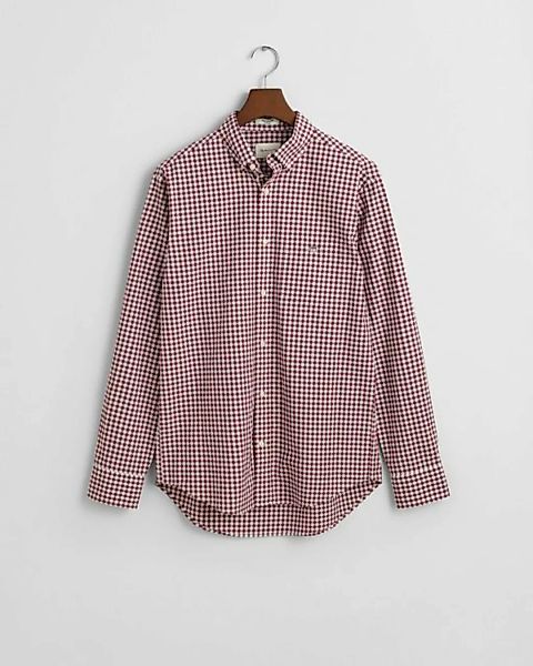 Gant Blusenshirt REG CLASSIC POPLIN GINGHAM SHIRT, WINE RED günstig online kaufen