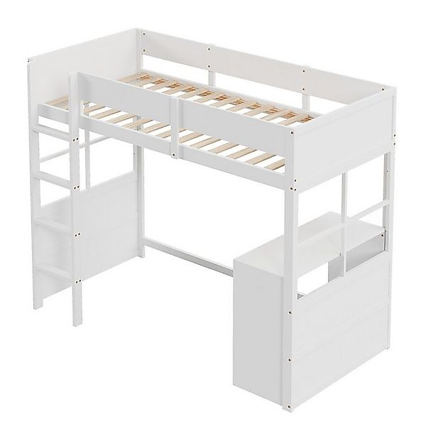 STILVORA Jugendbett 90×200 Kindertt mit Tisch,Sicherheitstreppe,Hochbett oh günstig online kaufen