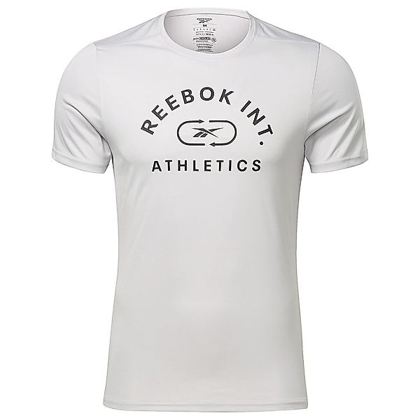 Reebok Workout Ready Poly Graphic Kurzärmeliges T-shirt XL Pure Grey 2 günstig online kaufen