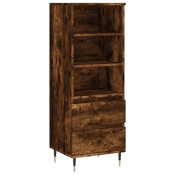 vidaXL Highboard Räuchereiche 40x36x110 cm Holzwerkstoff 831505 günstig online kaufen