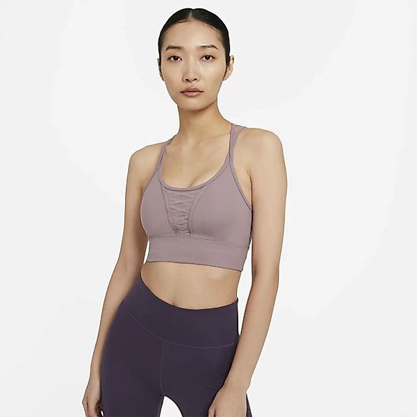 Nike Dri-fit Lux Cropped Lacing Ärmelloses T-shirt XS Purple Smoke / Clear günstig online kaufen