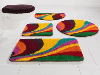 Bruno Banani Badematte "Welle" Höhe 20 mm rutschhemmend beschichtet fußbode günstig online kaufen