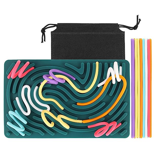 FOUORTUNATE-BEE Motorikschleife Sensory Activity Board Silikon Sensory Fidg günstig online kaufen