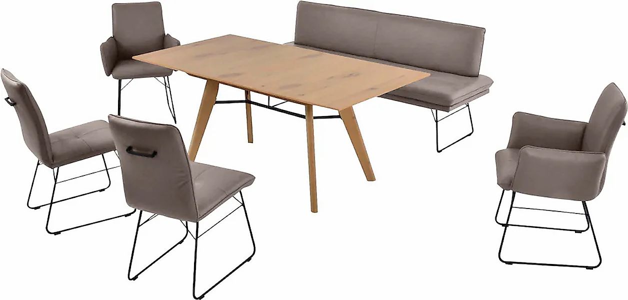 K+W Komfort & Wohnen Essgruppe "Giacomo IV" 6 Stk. tlg. Polsterbank in 2 Gr günstig online kaufen