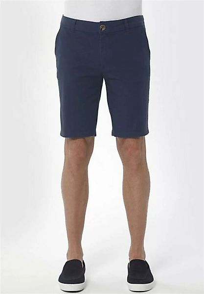 ORGANICATION Chinohose Men's Garment Dyed Slim Fit Shorts in Navy günstig online kaufen