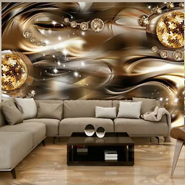 artgeist Fototapete Space Disco gold-kombi Gr. 400 x 280 günstig online kaufen
