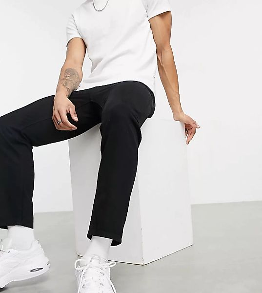 ASOS DESIGN – Klassische, steife Jeans in Schwarz günstig online kaufen