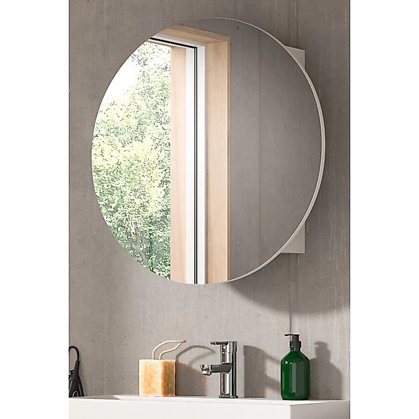 Inn.Furn Badezimmer Spiegelschrank in Weiß 70 cm Roove günstig online kaufen