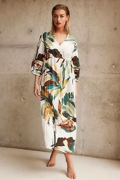 Next Midikleid Bedrucktes, strukturiertes Midikleid mit günstig online kaufen