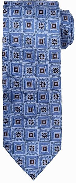 Suitable Krawatte Seide Druck Blau - günstig online kaufen