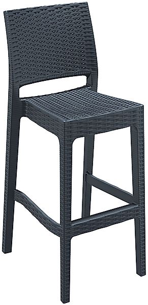 CLP Barhocker Jamaica, Polyrattan, UV-beständig, wetterfest günstig online kaufen