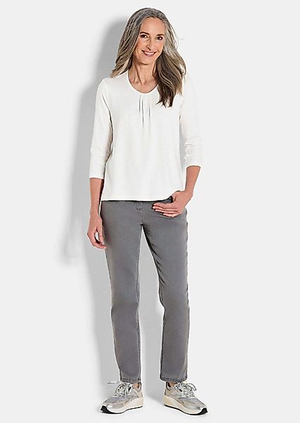 GOLDNER T-Shirt Viskose-Oberteil mit Halbarm Feminines günstig online kaufen