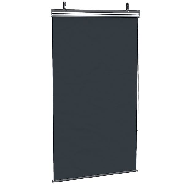 Outsunny Senkrechtmarkise, 124 x 222cm, Balkonsichtschutz mit Sonnenschutz, günstig online kaufen