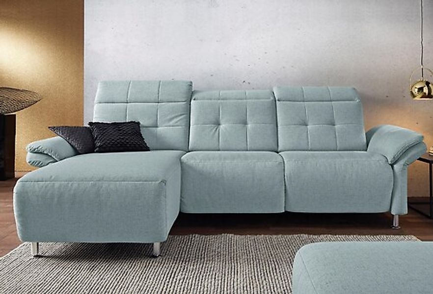 Home affaire Ecksofa »Manhattan L-Form« 2 Sitze mit elektrischer Relaxfunkt günstig online kaufen