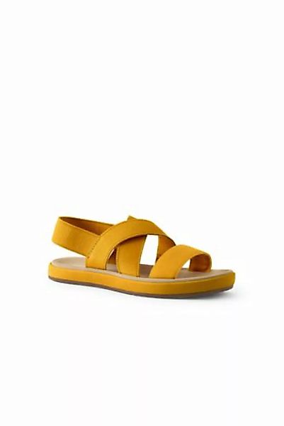 Elastische Sandalen, Damen, Größe: 38 Weit, Orange, Gummi, by Lands' End, O günstig online kaufen