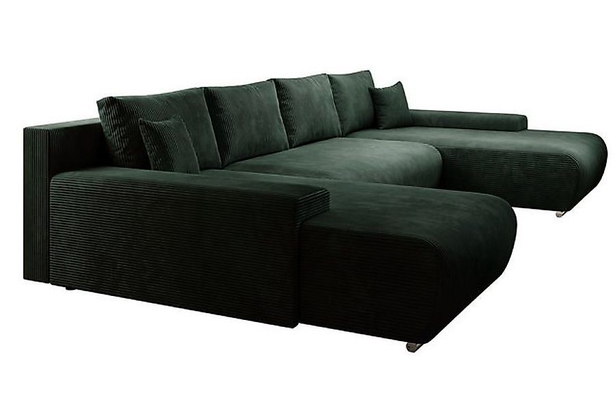 PROMETO Möbel Ecksofa Credo Ecksofa U-Form, mit Schlaffunktion und Bettkast günstig online kaufen